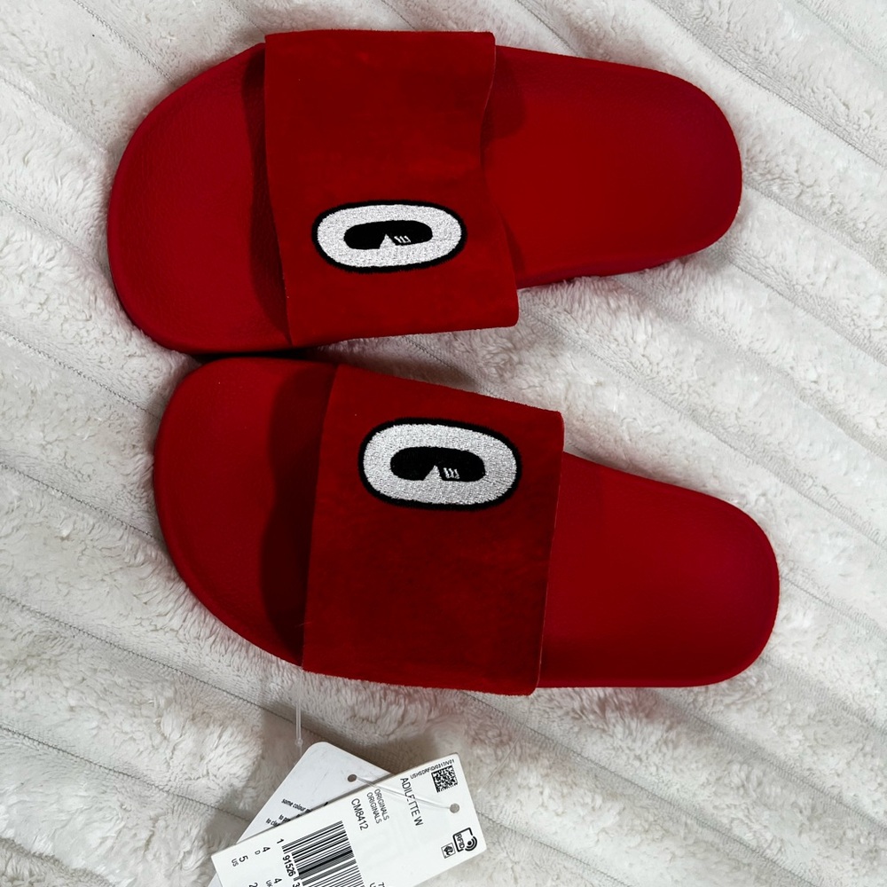 Adidas Adilette Slide Sandals with Accent